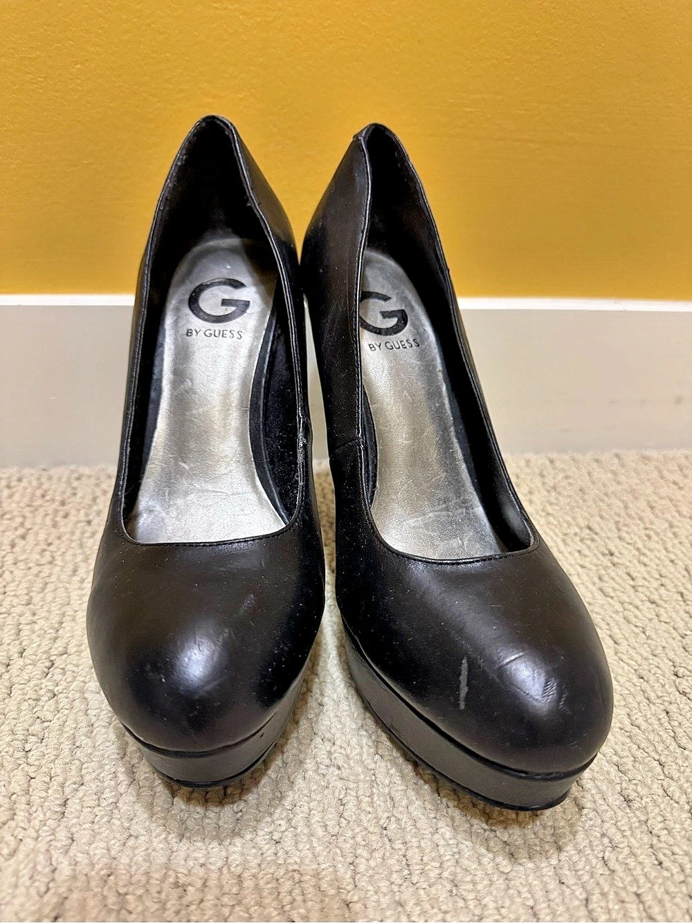 Guess Black Platform Pumps
